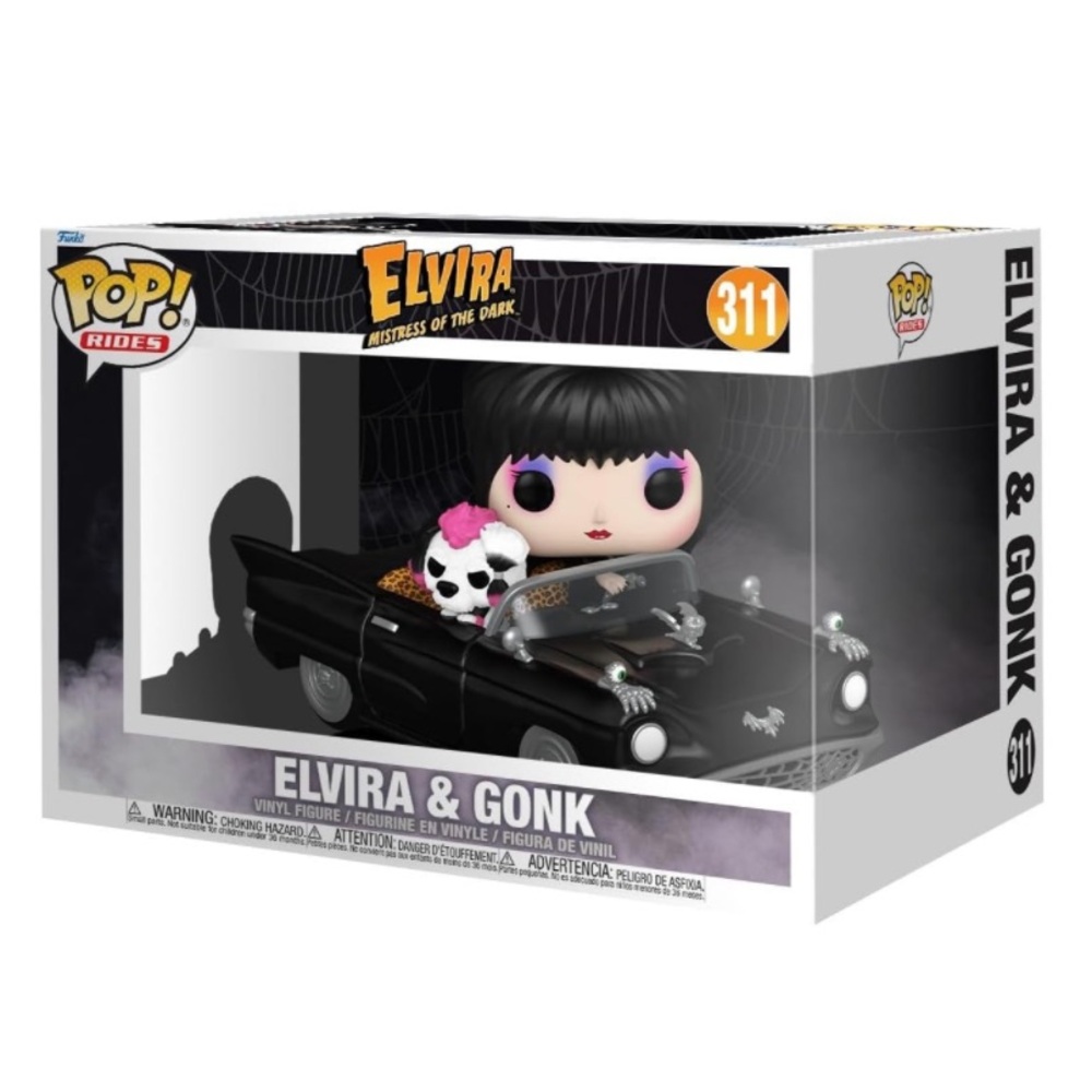 Funko POP! Rides Deluxe: Elvira Mistress of The Dark & Gronk with Macabre Mobile